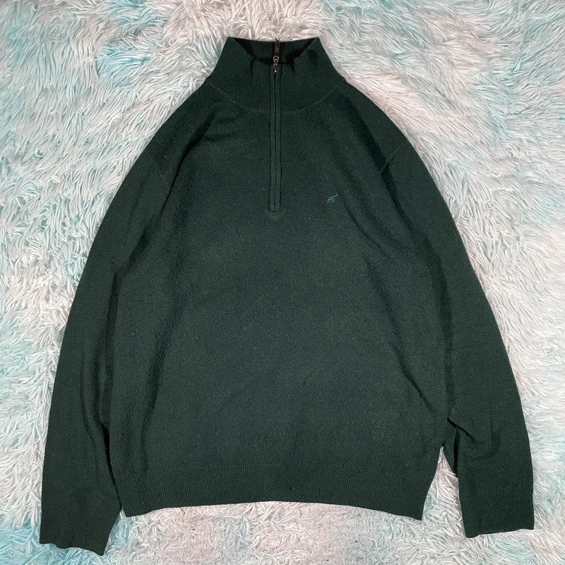 Dark Green Beaufort & Blake 1/4 Zip Jumper - Medium