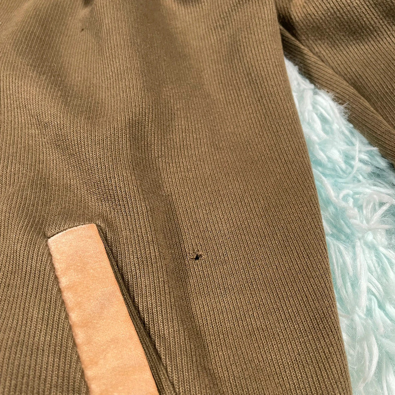 Vintage Olive Green 1/4 Zip Sweatshirt - XXL