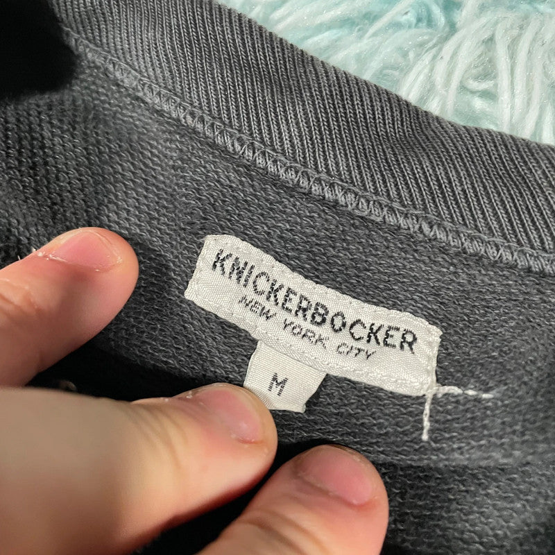 Black Knickerbocker NYC Blank Sweatshirt Heavyweight- Medium