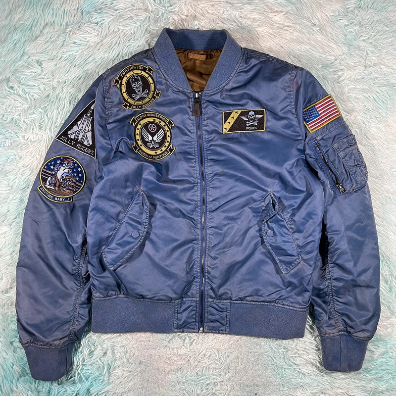 Vintage Reversible Alpha Industries Bomber Jacket - XL