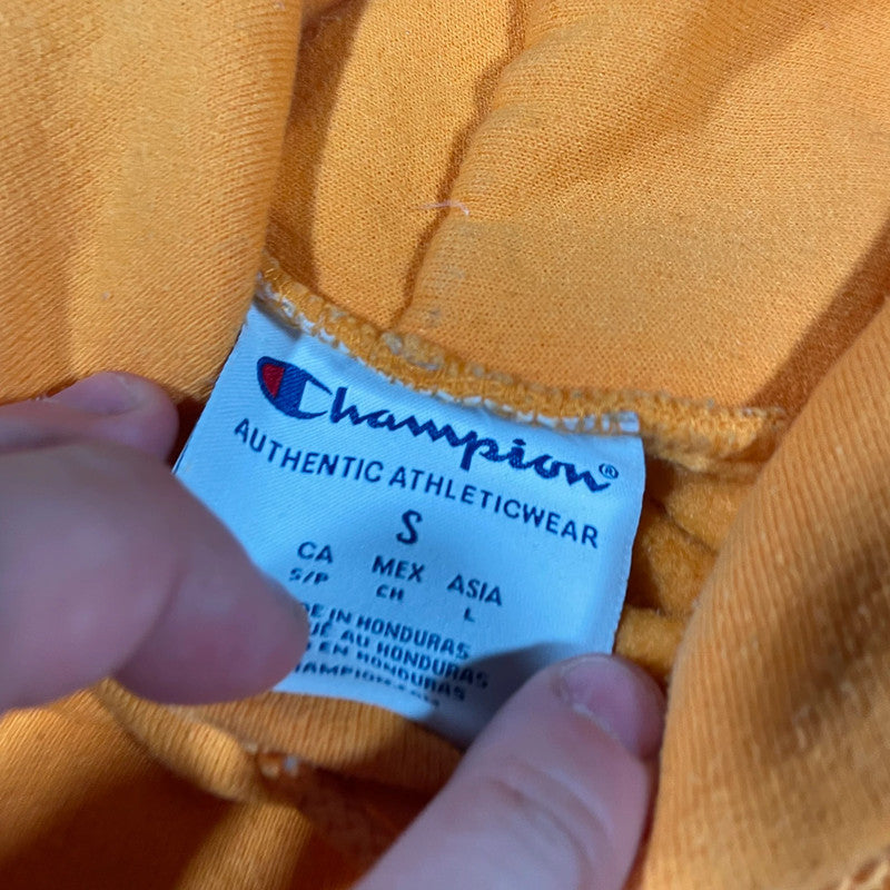 Yellow Champion Hoodie Graphic - Small