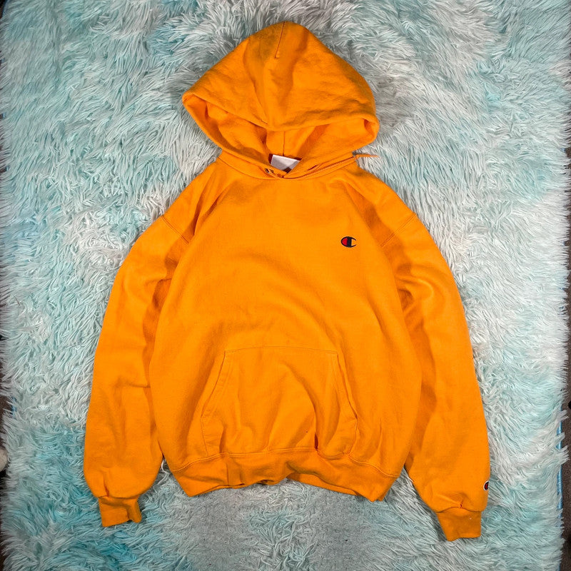Yellow Champion Hoodie Graphic - Small