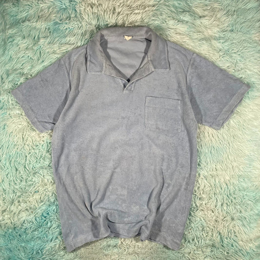 Light Blue Arket Collared T Shirt Towel - Medium