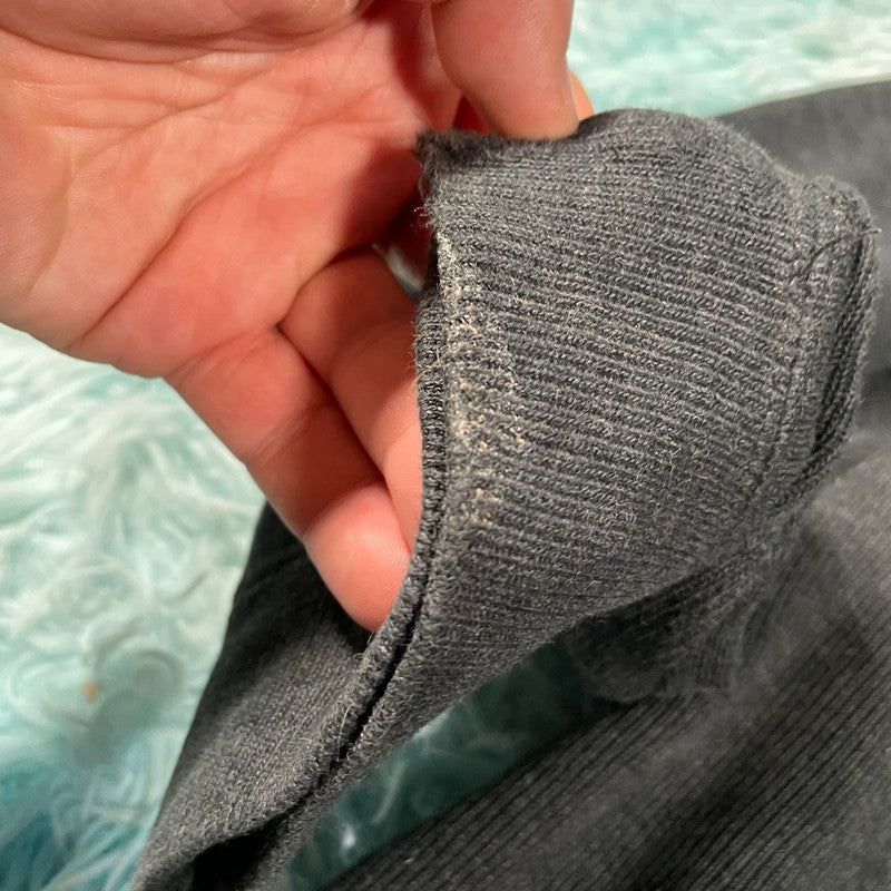 Vintage Grey Polo Ralph Lauren 1/4 Zip Sweatshirt - Large