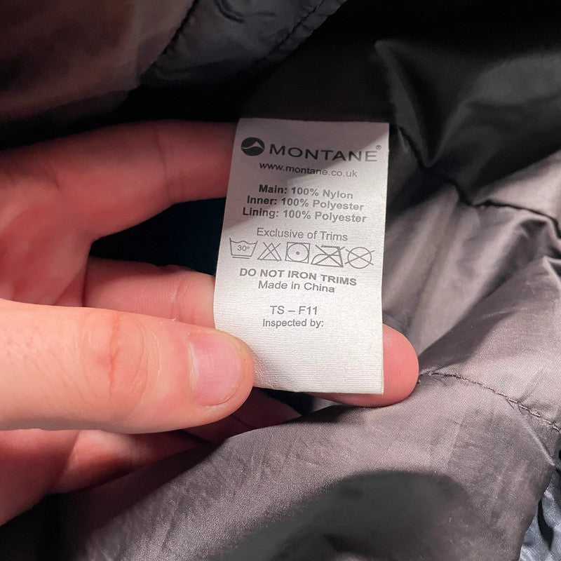 Vintage Black Montane Puffer Jacket - Small