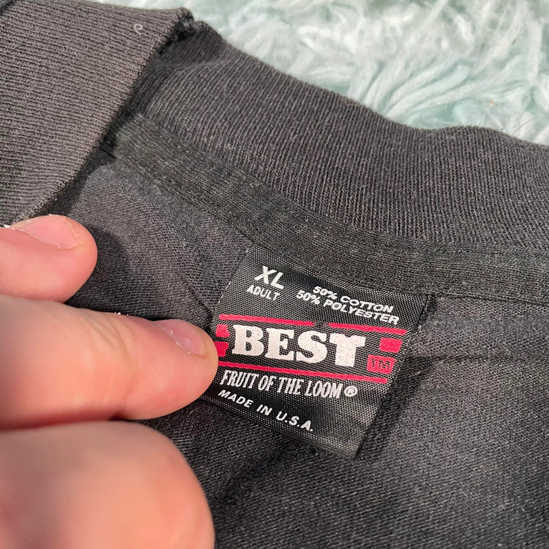 Vintage 90s Black Tennessee Cougars College Graphic T Shirt - XL