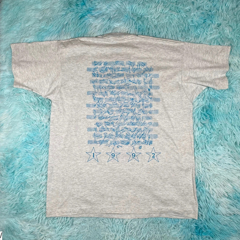 Vintage 90s Grey OHS Graphic T Shirt - XL