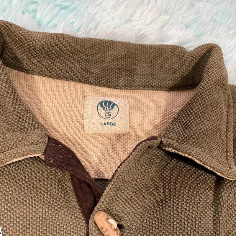 Vintage 00s Brown Fat Face 1/4 Zip Sweatshirt - Large