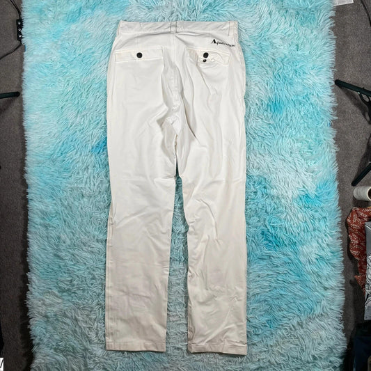 White Aquascutum Golf Trousers - Small