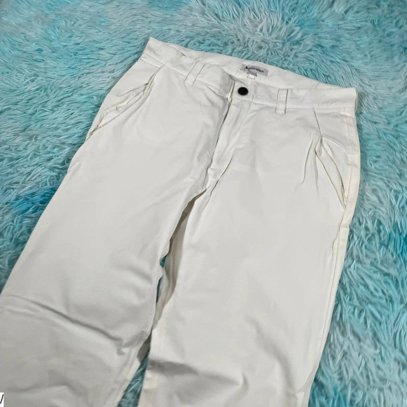 White Aquascutum Golf Trousers - Small