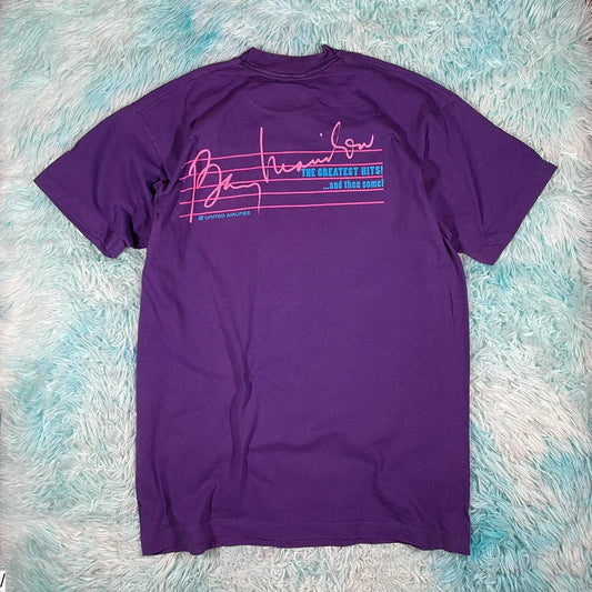 Vintage 90s Purple Barry Manilow T Shirt - XL