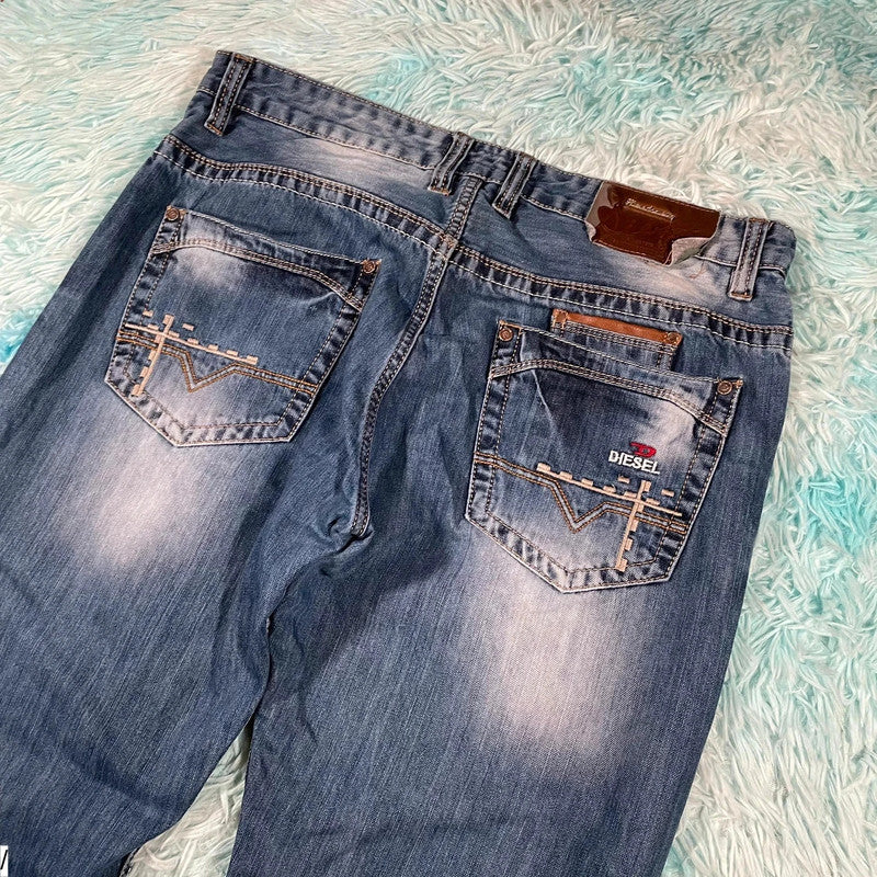 Vintage Y2K Blue Diesel Jeans - 36W 32L