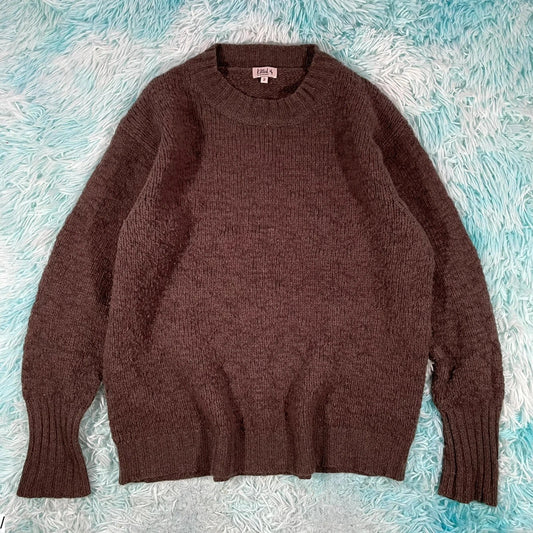 Brown Kitted in Cashmere Knitted Jumper - Size 14