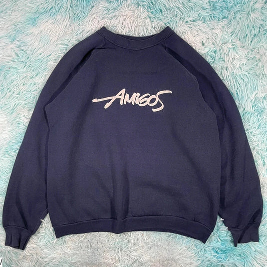 Vintage 90s Navy Amigos Sweatshirt - XL