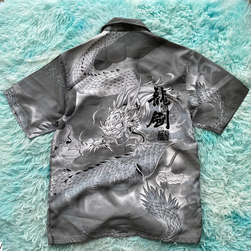 Vintage 00s Y2K Dragon T Shirt - Large