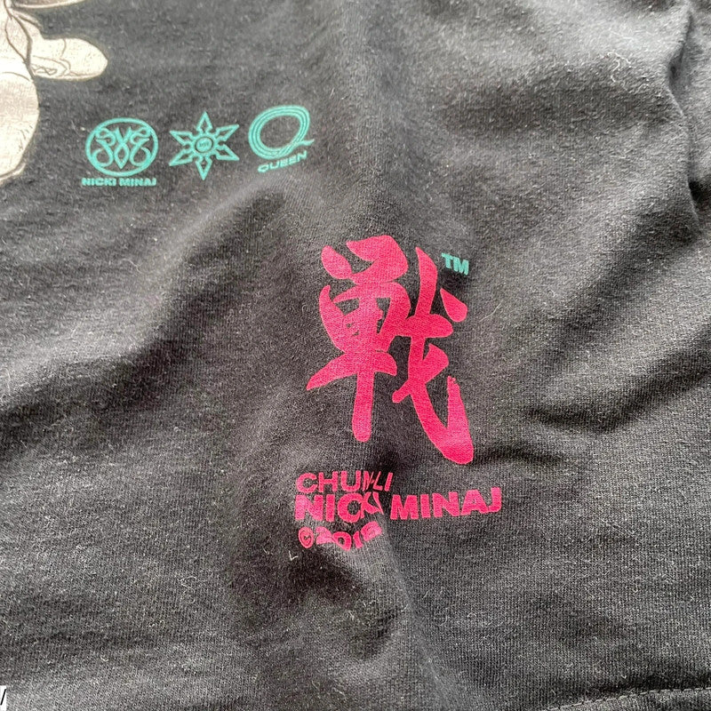 Black Nicki Minaj Chun-Li Long Sleeve T Shirt - XL