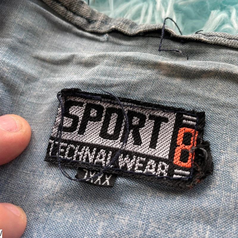 Vintage 90s Denim Vest Jacket - 3XL