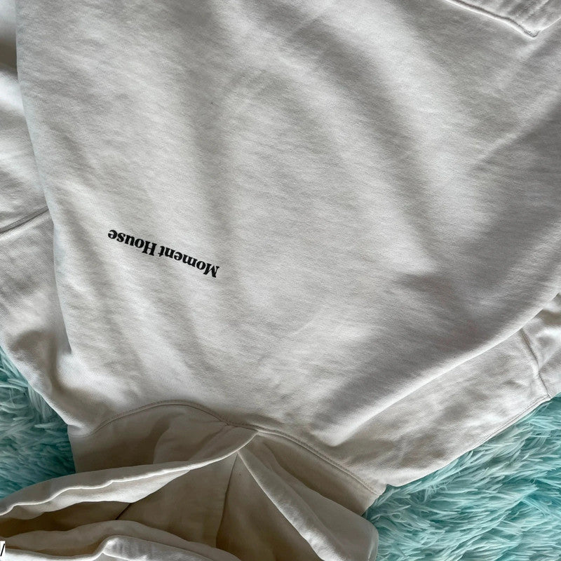 White Moment House Graphic Hoodie - Large