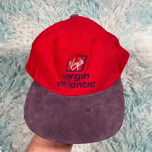 Vintage Red Virgin Atlantic Cap