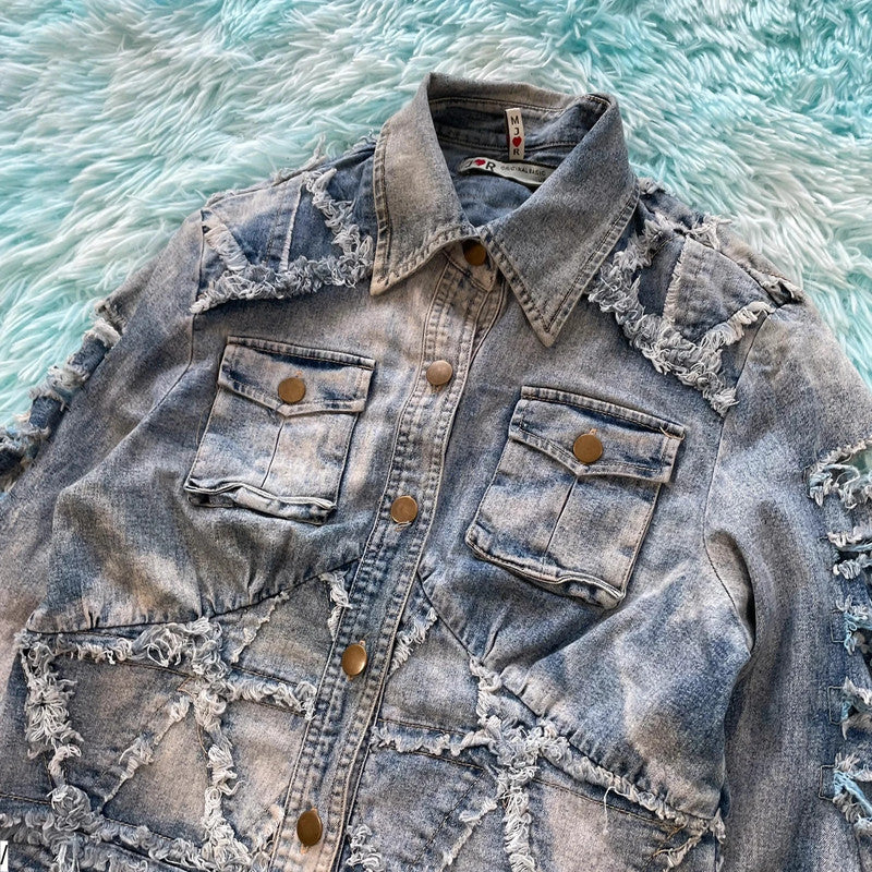 Vintage Y2K Denim Jacket - Small