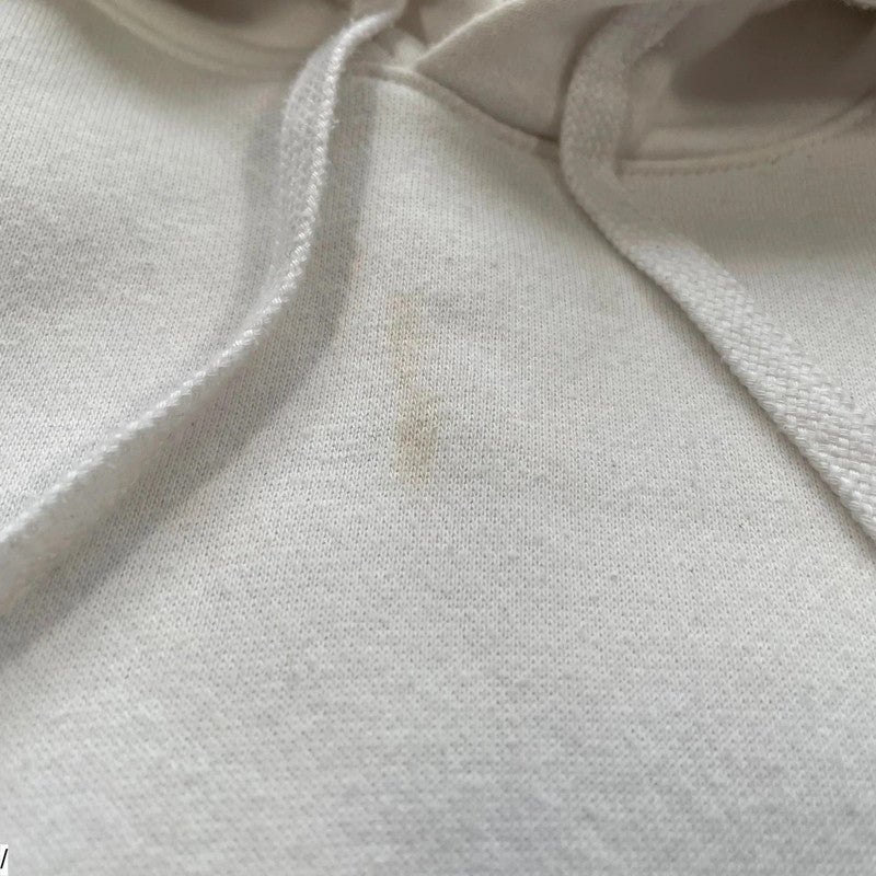 White Nike Hoodie Plain - Large