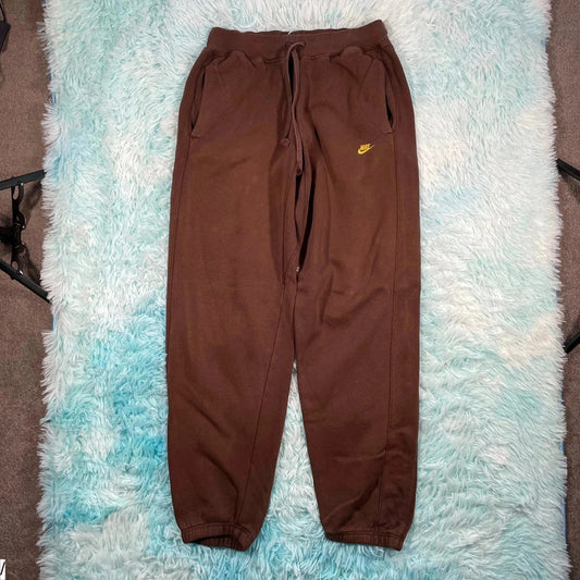 Vintage 00s Brown Nike Joggers Baggy - Small