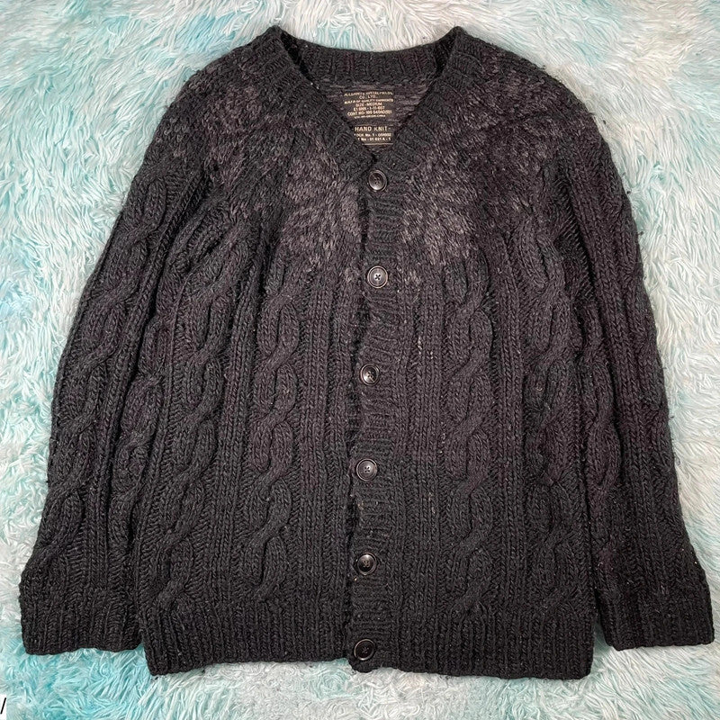 Grey AllSaints Handmade Knitted Cardigan - Mediun