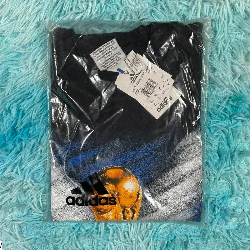 Deadstock Vintage 90s France 98 Adidas Scotland Graphic T Shirt