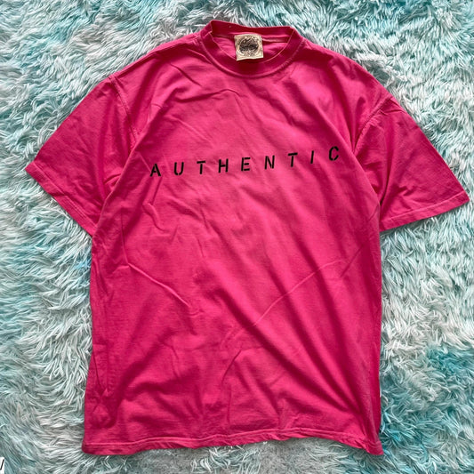 Vintage 90s Pink Graphic T Shirt - XXL