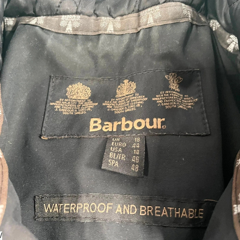 Black Barbour Raincoat - UK18