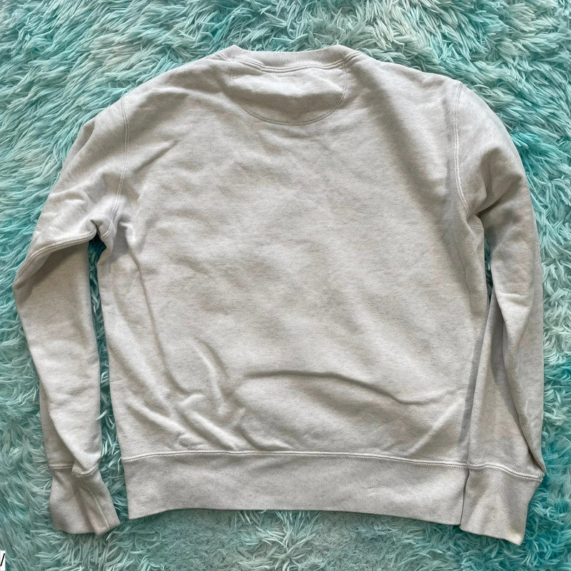 White Uniqlo Sweatshirt Plain Blank - Medium