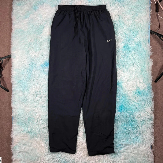 Vintage 00s Black Nike Tracksuit Bottoms - Medium