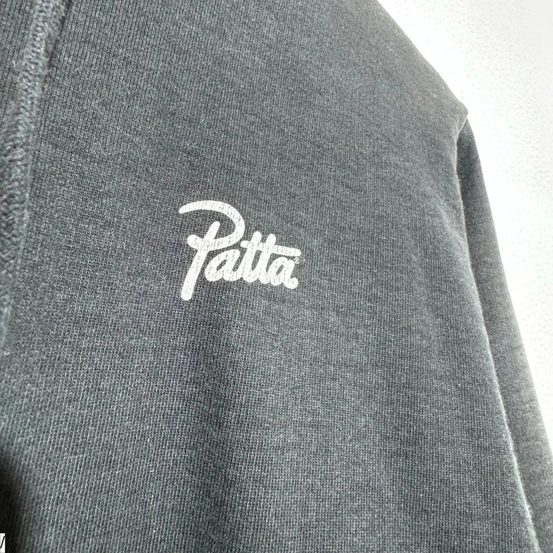Black Patta Hoodie Plain - Medium