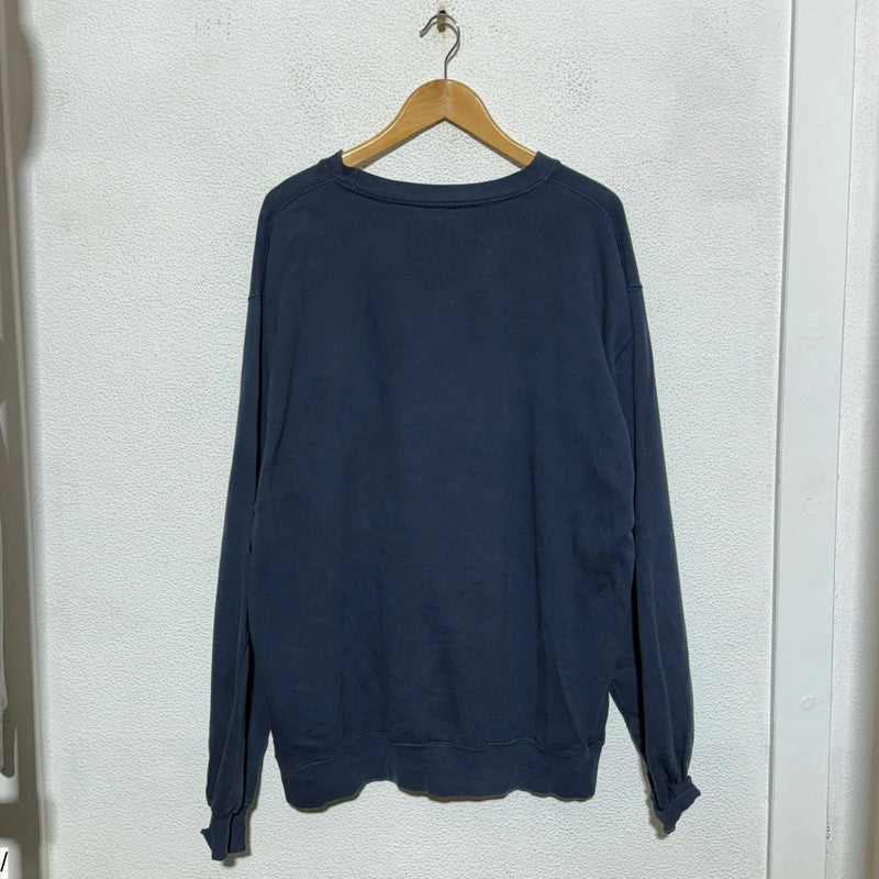 Vintage 90s Navy Timberland Sweatshirt Logo - Large