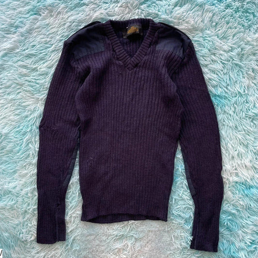 Vintage 80s Navy Toye Kenning & Spence Police Jumper - Medium