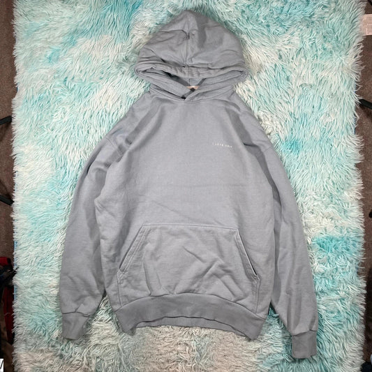 Light Blue I Love Ugly ILU Heavyweight Hoodie - XS