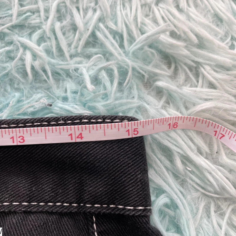 Black Off License Baggy Jeans - 30W L32