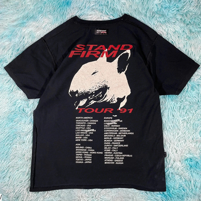 Black Represent Stand Firm Graphic T Shirt - Xl