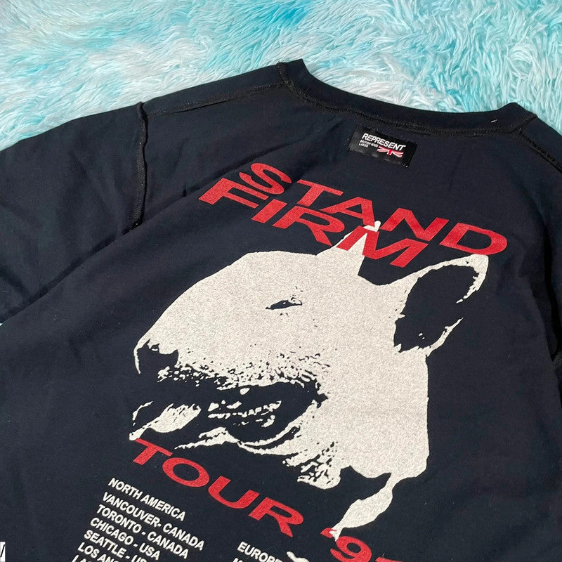 Black Represent Stand Firm Graphic T Shirt - Xl