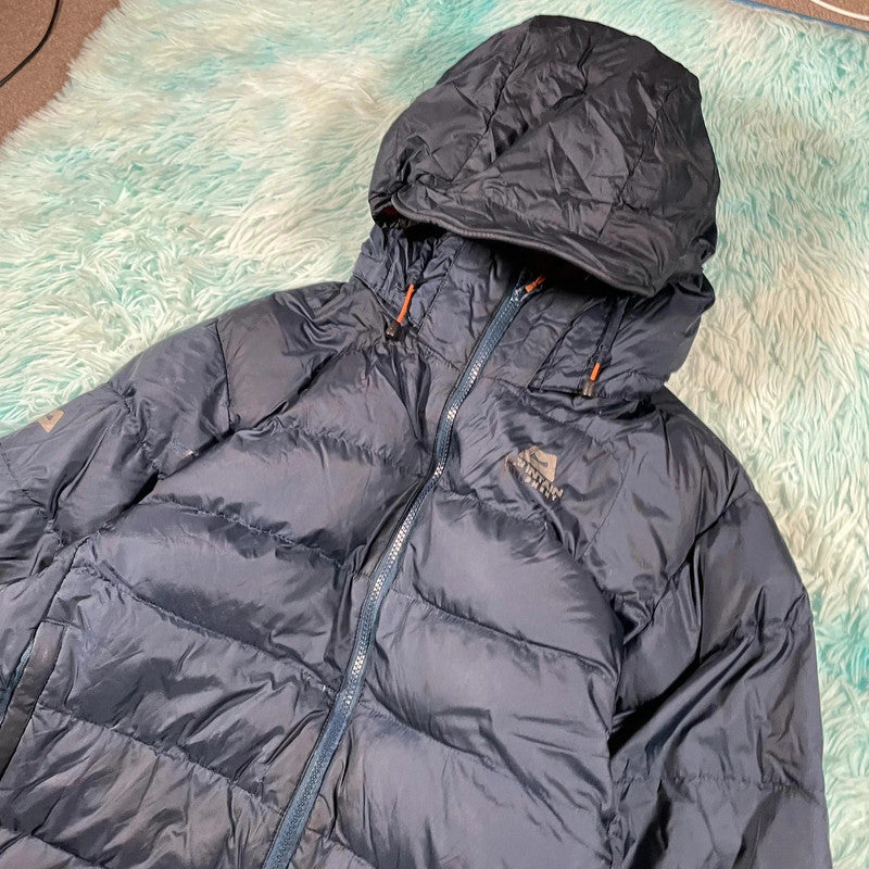 Navy Mountain Equipment Down Puffer Jacket - Medium