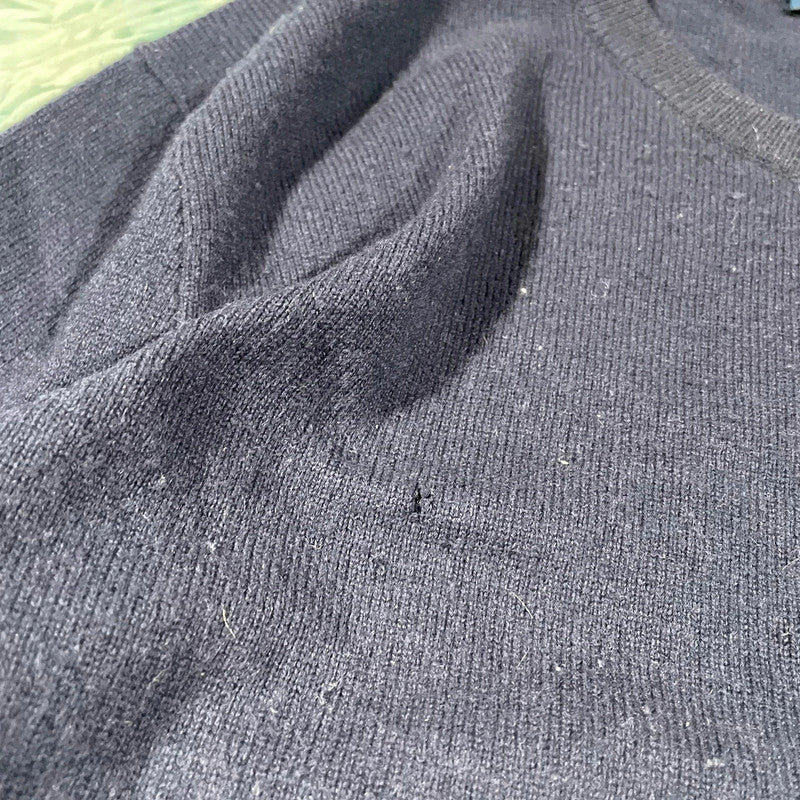 Navy Polo Ralph Lauren Wool Jumper - Large