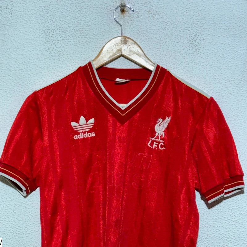Vintage 1986 Liverpool Shirt Original Adidas Crown Paints - Small