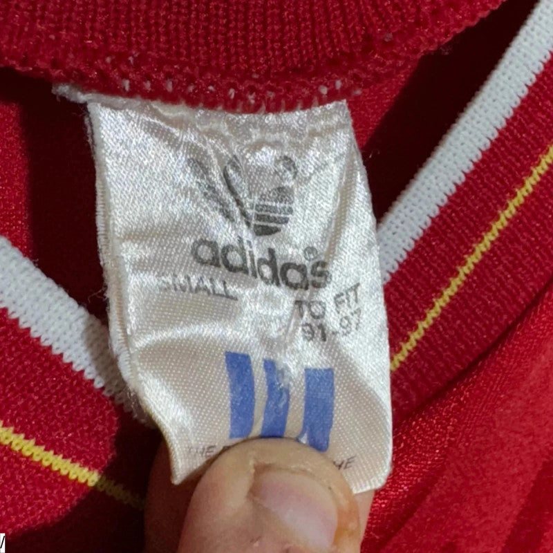 Vintage 1986 Liverpool Shirt Original Adidas Crown Paints - Small