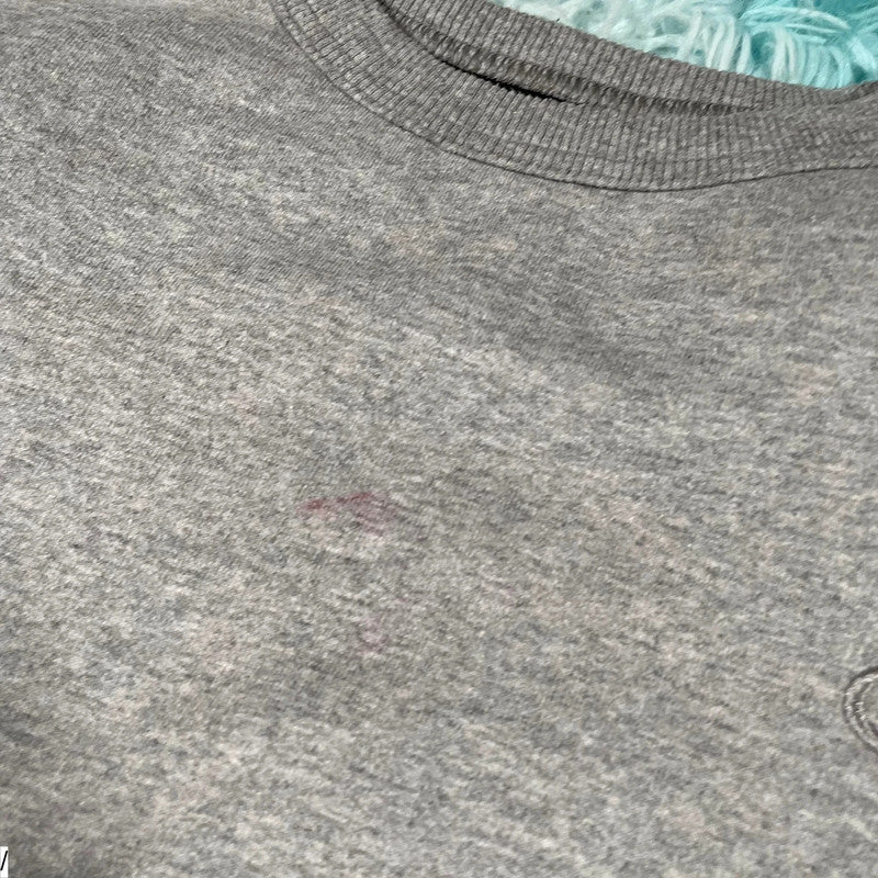 Grey Champion Cropped Sweatshirt - Large