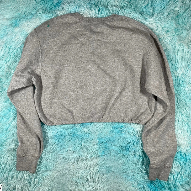 Grey Champion Cropped Sweatshirt - Large