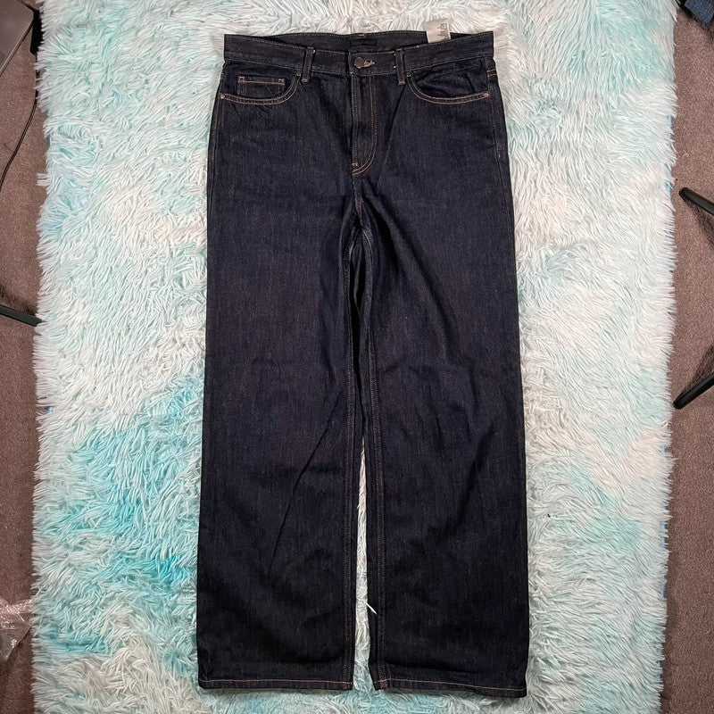 Navy Uniqlo Jeans Straight Leg - W27 L31