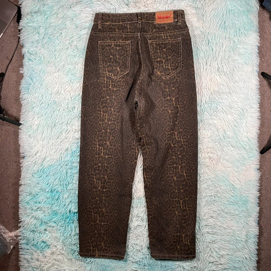Vintage Leopard Print Jeans - W30 L30