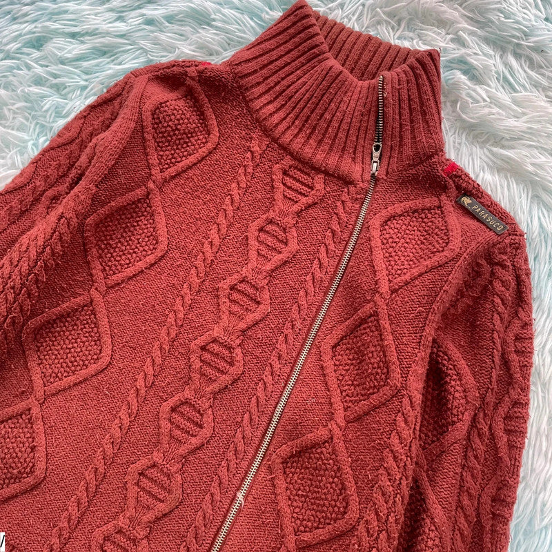 Vintage Red Parasuco Knitted Jumper - Small