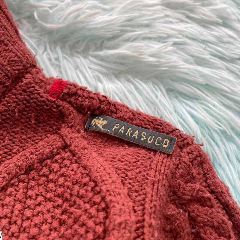 Vintage Red Parasuco Knitted Jumper - Small
