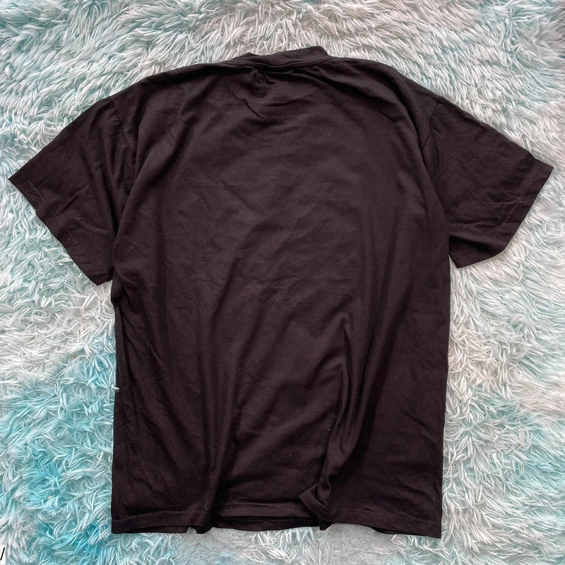 Vintage 90s Black Lenox Lewis Wrestling Graphic T Shirt - XL